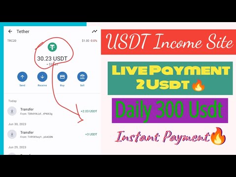 New USDT Money Making Website 2023 | $24 USDT Bonus | Online Money Making Site | Earn USDT