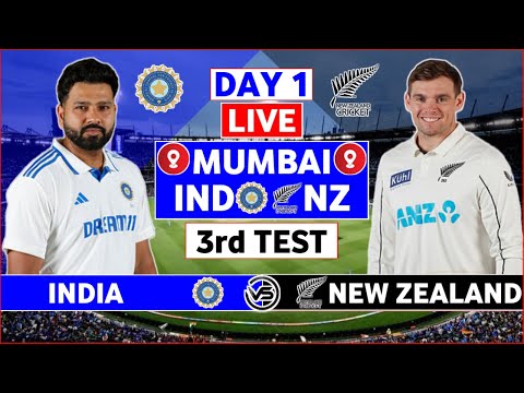 India vs New Zealand 3rd Test Live Scores | IND vs NZ 3rd Test Day 1 Live Scores & Commentary