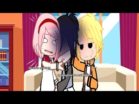 My daughter doesn't like me😓//Meme🍁//SasuNaruSaku fam au//(NOT og!!!)