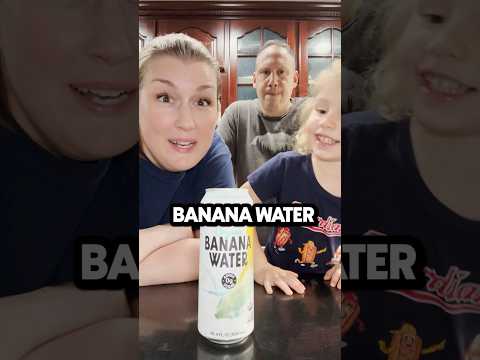 Will we go bananas for this drink? 🤪 #bananas #tastetest #drinks #bananawater #healthydrink