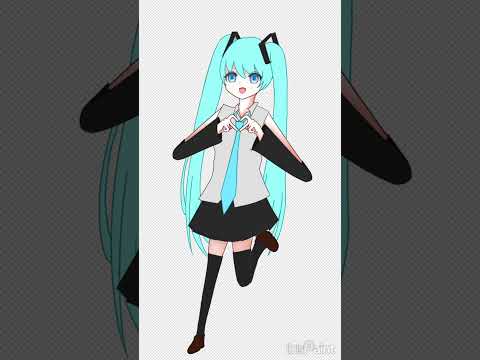 ミクちゃん描きました！！#ミクチャレ #mikuchallenge #ツミキ #カルチャ #初音ミク #イラスト #イラストメイキング #shorts