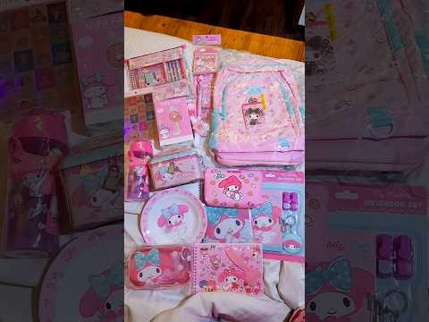 Huge My Melody Shopping Haul 🎀😍 #sanrio #sanriogirl #asmr