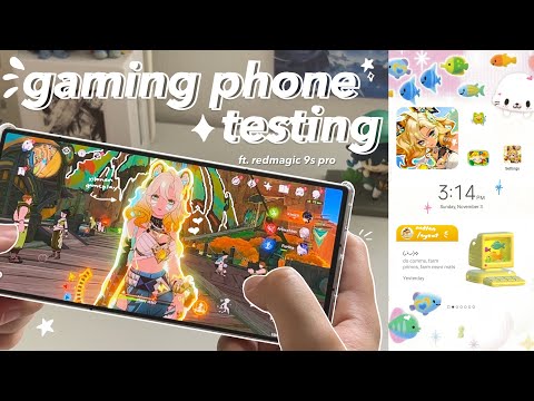 🌻 testing out a gaming phone ft. genshin - REDMAGIC 9s pro, gameplay graphics, camera review + more