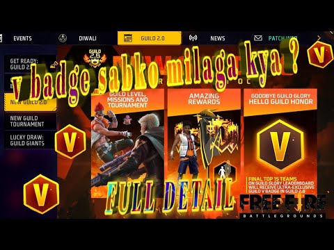 how to get v badge😮sab ko mila ga v badge kya?😱#freefiremax#freefireindia