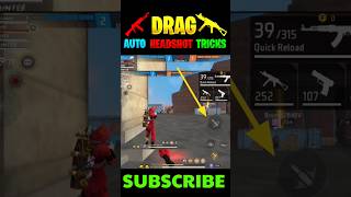 FREE FIRE AUTO DRAG HEADSHOT TRICKS IN TELUGU 🔥 || Drag headshot tricks in free fire #headshot