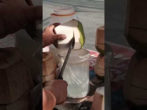 sariwang katas ng buko pH street food #satisfying #streetfood #youtubeshorts @GatchieJr33