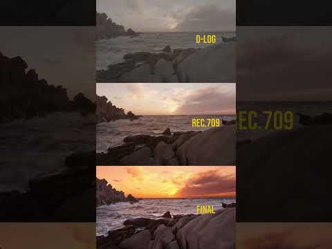 Colorgrading process of DJI Mavic 3 Pro in DaVinc Resolve