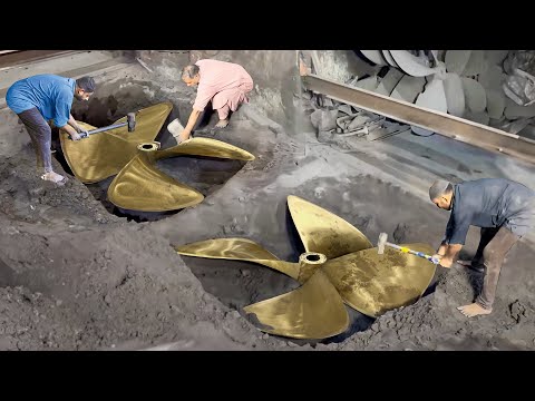 Inside Local Factory Producing Giant Propellers by Hands