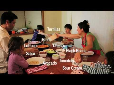 How To Make Homemade Tacos and Spanish Rice - with the Kids!