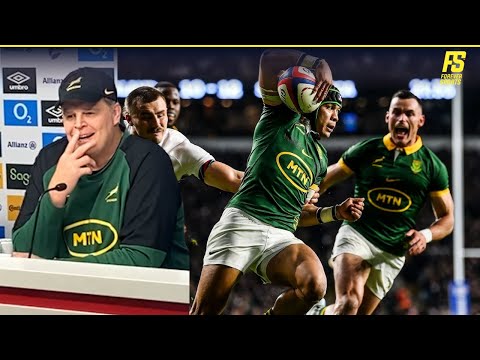 Rassie Erasmus & Siya Kolisi react to beating to England | Springboks Post-Match Press Conference