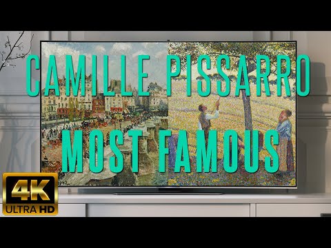 30 MOST FAMOUS PISSARRO PAINTINGS | 4K ART SCREENSAVER | BEAUTIFUL VINTAGE ART SLIDESHOW FULLSCREEN