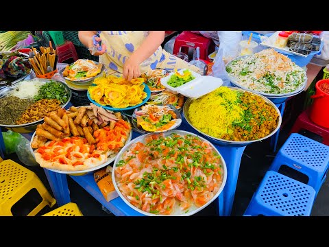 Da Nang VIETNAM ● Street Food Tour in Con Market, Da Nang 【🇻🇳 4K】