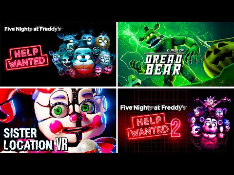 FNAF VR Help Wanted + Curse of Dreadbear DLC | Sister Location VR | Help Wanted 2 | No Commentary