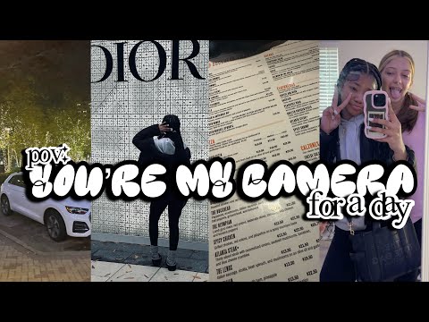 POV : YOU’RE MY CAMERA FOR A DAY || grwm, out to eat, photos