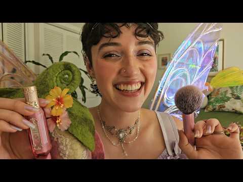 ASMR Friend Gets You Ready for the Ren Faire🧚‍♀️(tapping & scratching, makeup, personal attention)