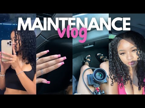 MAINTENANCE VLOG || Dying My Hair Jet Black, Nails, Lashes, MERCH ??, etc.