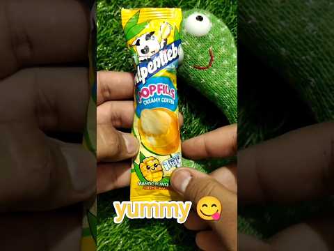 pop field mango 🥭 flavour lollipop 🍭 unwrapping#shorts#chocolate#trending#viral#dekhatenu