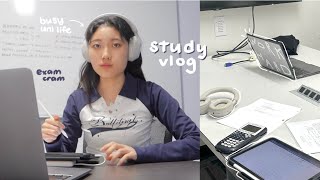 study vlog 📓 productive week, midterm exams, studying at library, long to do lists