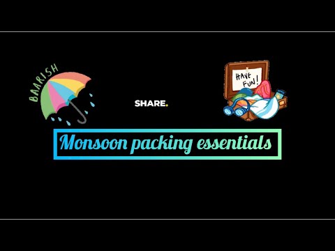 Monsoon packing hacks| Pack with me| Travel essentials in monsoon| How to do packing| Let’s pack