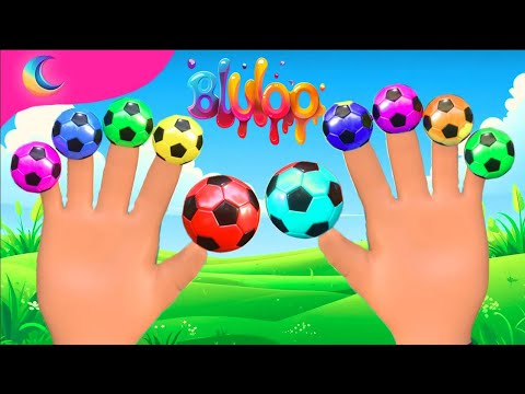 Finger Family Song | Color Balls | Learning Colors | BluLoo Nursery Rhymes & Kids Songs