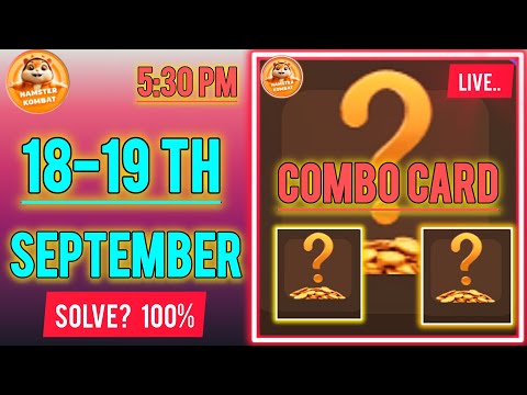 18th-19th September Combo Card, Hamster Kombat Combo Card Today, Combo, Cipher,