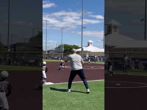 7u baseball double play #shortstop #baseball #baseballlife #basebroz #baseballlove #baseballszn