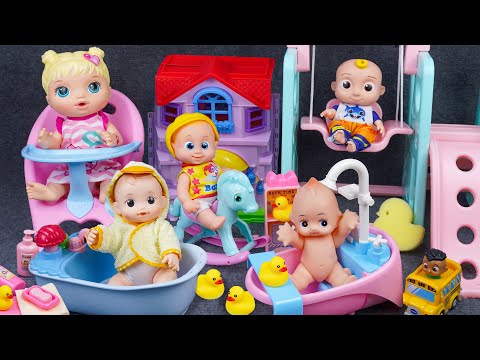 60 Minutes Satisfying with Unboxing Cute Bathtub Toys, Doll Series Toy Set ASMR | Tiny Toys Unboxing