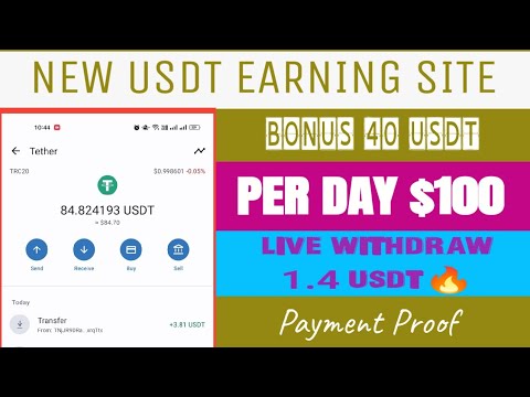 New USDT Earning Site 2023 | $100 USDT Free Sign UP | Free USDT Earn | Usdt Order grabbing App