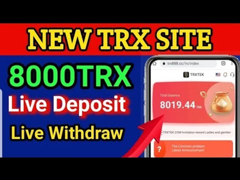 Best TRX mining and online daily profit site | cloud mining site 2022 | trx new app 2022