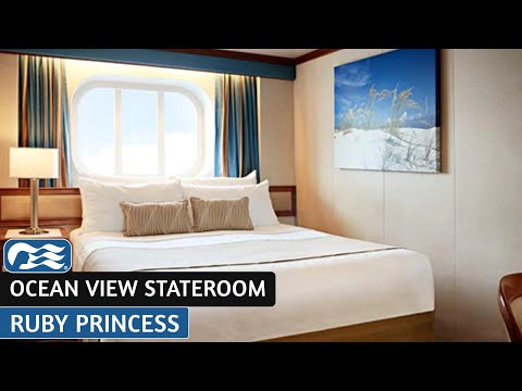 Ruby Princess | Ocean View Stateroom | Full Walkthrough Tour & Review | 4K