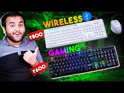 Best Wireless & Gaming Keyboard Mouse under ₹800/- 🤯 Consistent Glory & Radium