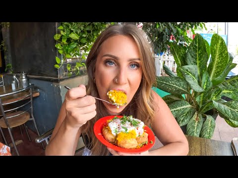 FIRST TIME Eating Dahi Puri in Goa India! 🇮🇳