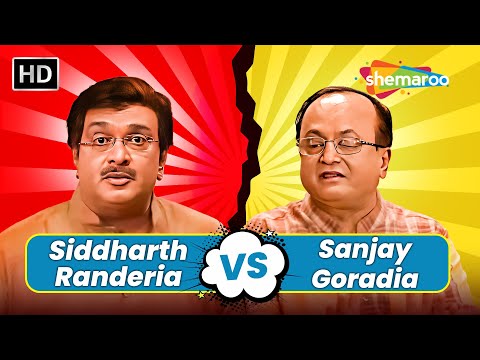 Gujjubhai Ni Golmaal & Joke Samrat | Comedy Scenes | Siddharth Randeria VS Sanjay Goradia