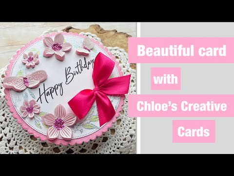 Beautiful card with @ChloesCreativeCardsLtd  products #heatembossing #stamping #inkblending