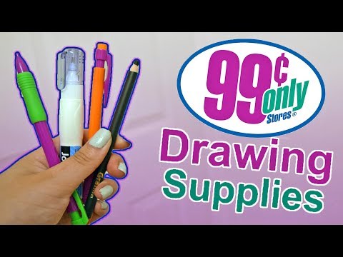 USING ONLY $1 DOLLAR STORE DRAWING SUPPLIES