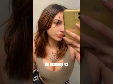 No makeup VS Ready #phonephotography #transformation