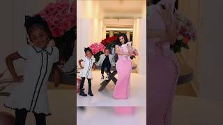 Cardi B on her birthday with kids #youtubeshorts