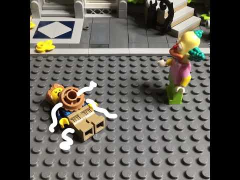 Lego Sticky Bricks Gets Pied in the face! #short