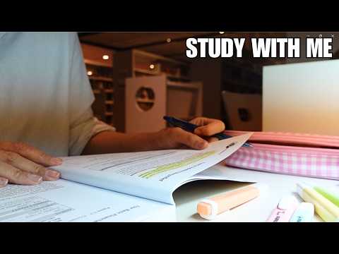 STUDY WITH ME AT THE LIBRARY | Background Noise, No Music