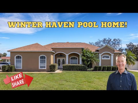 Winter Haven, Florida,  Pool Home with 4 bedrooms and 2 baths and loaded with upgrades!