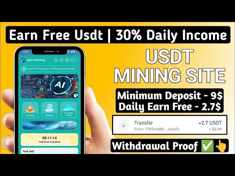 2024 BEST EARINGS PLATFORM ll DAILY EARN A LOT OF USDT ✅ EVERY DAY 5$