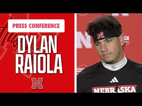 Nebraska Football QB Dylan Raiola meets with the media on Tuesday ahead of UCLA game I GBR