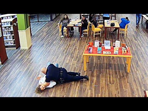 Officer Wastes No Time Catching Wanted Criminal in Library