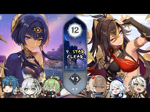 Candace & Dehya | Spiral Abyss 4.3 Floor 12 | Full Star Clear - Genshin Impact