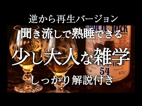 【逆から再生】良質睡眠の深い雑学【睡眠導入】少し大人な雑学♫