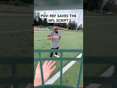 POV: REF SAVES THE NFL SCRIPT 💀 #football #funny #shorts