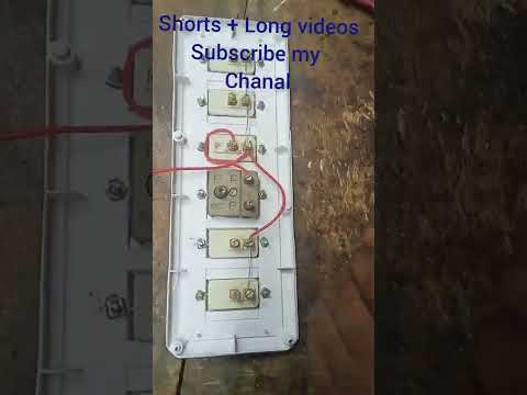 5 switch 1 soket switch board connection #shorts #switchboardconnection #vairalvideo