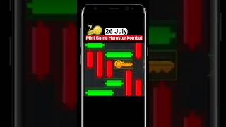 Today 26 July Mini game Daily Combo Daily Cipher Hamster Kombat Daily Today #minigame #shorts