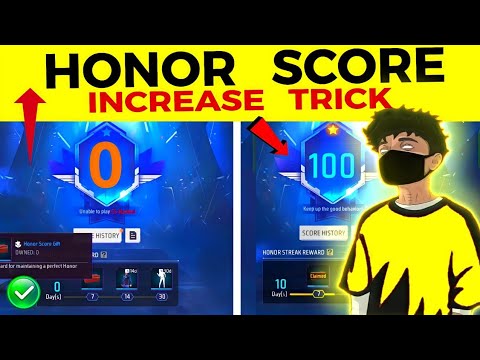 How to increase honor score in Free Fire | Honor score not increasing | Honor score kaise badhaye