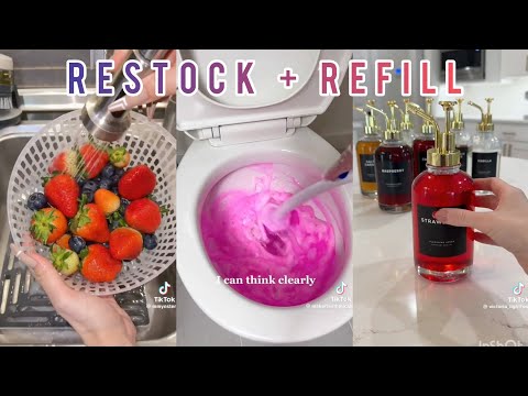 Home 🏡 Restock & Refill 🥑🍉 Clean & Organize 🧼🛒 Weekly Reset 🧹🧽 1 HOUR TikTok Satisfying Compilation✨